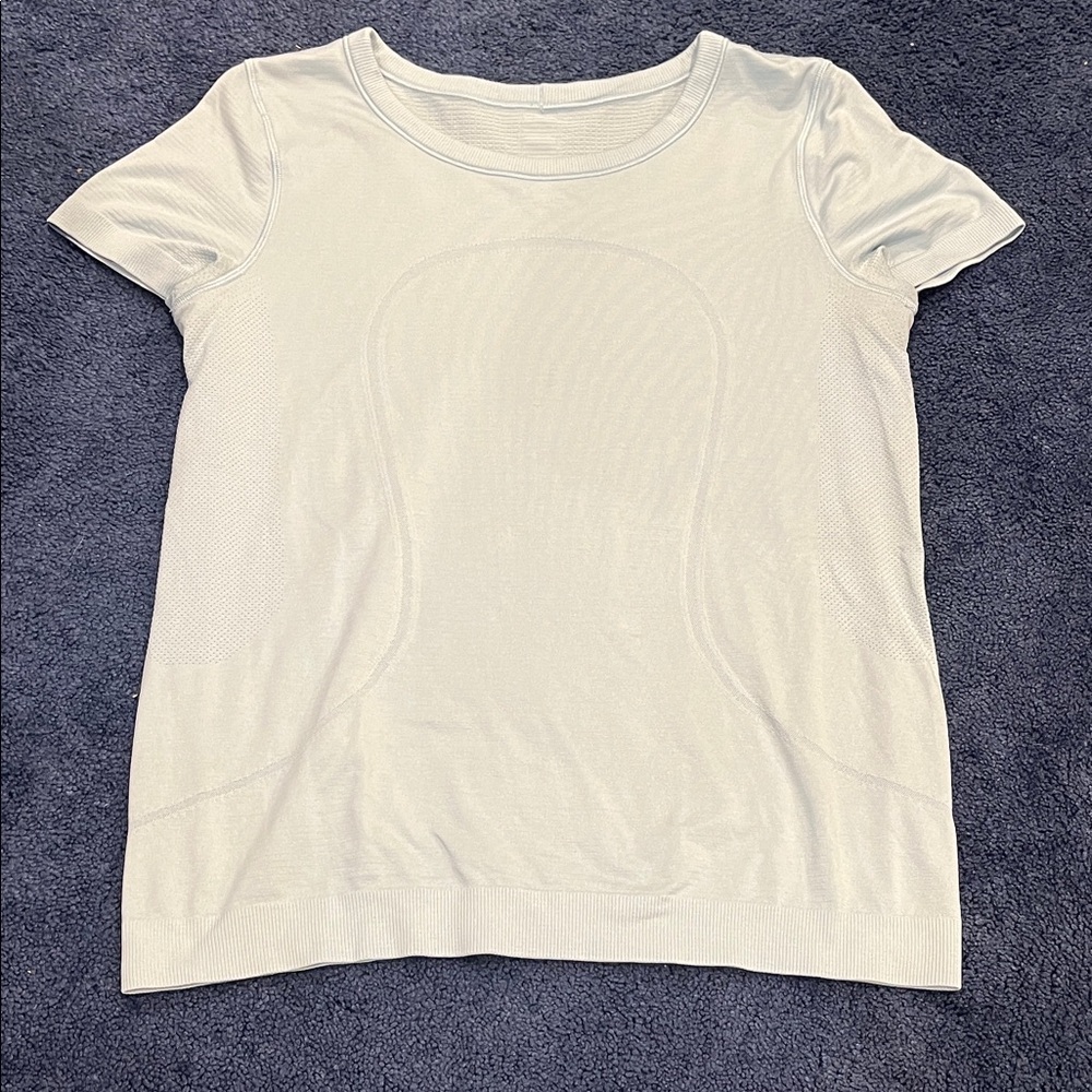 lululemon athletica light blue Short Sleeve Tee